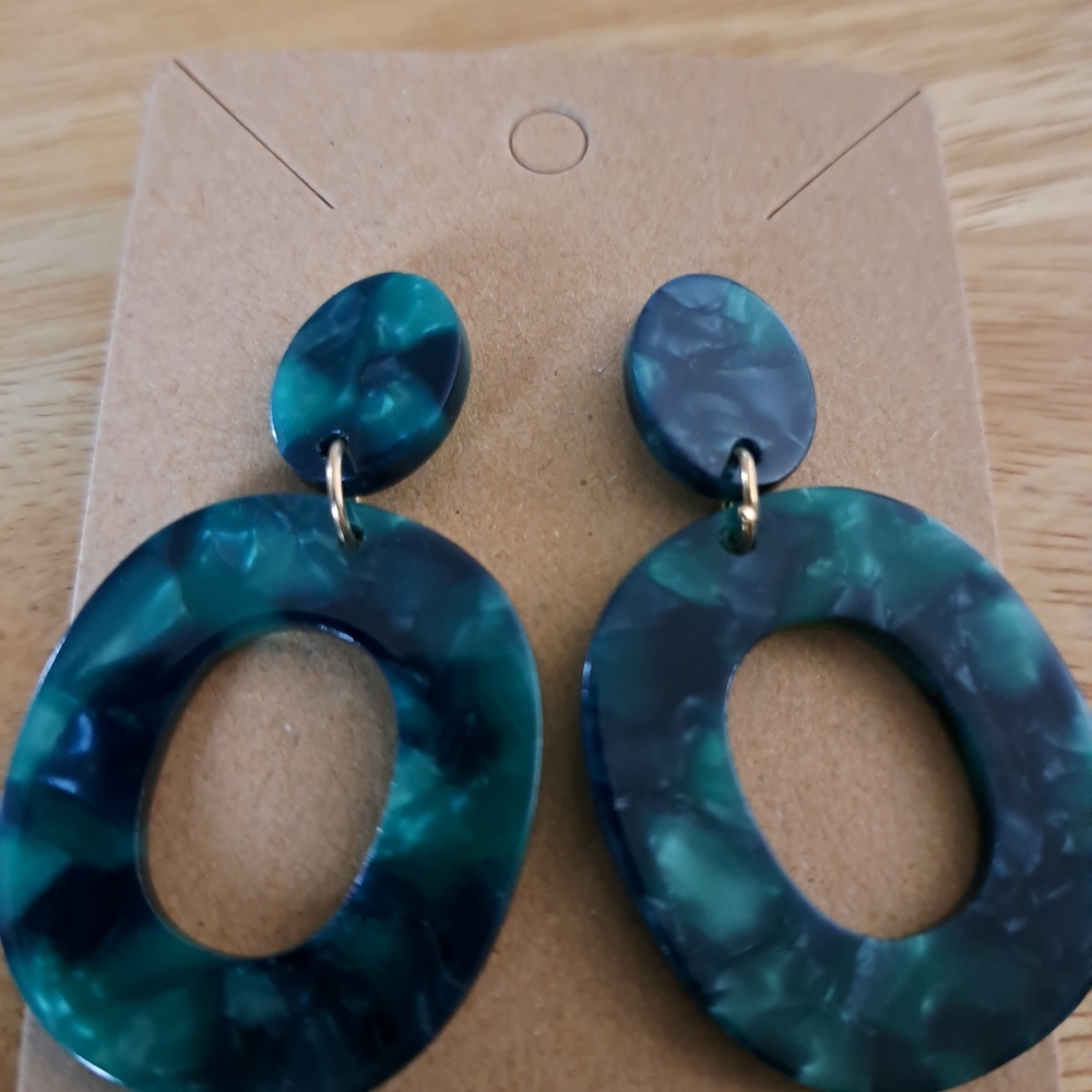Handcrafted Acrylic post back Earrings